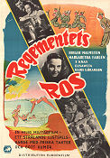Regementets ros 1952 movie poster Birger Malmsten Margareta Fahlén Elisaveta Bengt Järrel