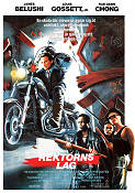 Rektorns lag 1987 poster James Belushi Louis Gossett Jr Rae Dawn Chong Christopher Cain Gäng Skola Motorcyklar