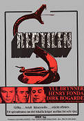The Serpent 1972 movie poster Yul Brynner Henry Fonda Dirk Bogarde Henri Verneuil Snakes
