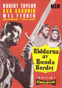 Knights of the Round Table 1953 movie poster Robert Taylor Ava Gardner Mel Ferrer Richard Thorpe Adventure and matine