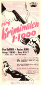 Southside 1-1000 1950 movie poster Don DeFore Andrea King George Tobias Boris Ingster Film Noir Telephones Guns weapons