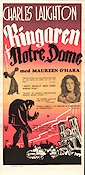 Ringaren i Notre Dame 1939 poster Charles Laughton Maureen O´Hara Cedric Hardwicke William Dieterle