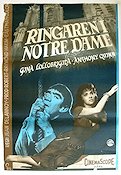 Notre-Dame de Paris 1956 movie poster Gina Lollobrigida Anthony Quinn Jean Delannoy Writer: Victor Hugo