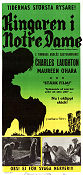 The Hunchback of Notre Dame 1939 movie poster Charles Laughton Maureen O´Hara Cedric Hardwicke William Dieterle