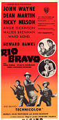 Rio Bravo 1959 movie poster John Wayne Dean Martin Ricky Nelson Howard Hawks