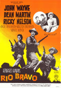 Rio Bravo 1959 movie poster John Wayne Dean Martin Ricky Nelson Howard Hawks