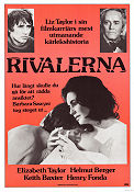 Rivalerna 1973 poster Elizabeth Taylor Henry Fonda Helmut Berger Larry Peerce