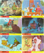 Robin Hood Disney 1973 lobby card set Brian Bedford Wolfgang Reitherman Animation
