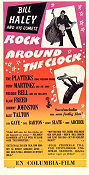 Rock Around the Clock 1956 movie poster Bill Haley The Platters Fred F Sears Rock and pop Dance