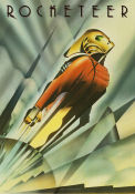 The Rocketeer 1991 movie poster Bill Campbell Timothy Dalton Jennifer Connelly Joe Johnston From comics Art Deco