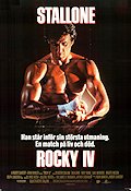 Rocky IV 1985 movie poster Talia Shire Burt Young Brigitte Nielsen Dolph Lundgren Sylvester Stallone Boxing