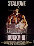 Rocky IV 1985 movie poster Talia Shire Burt Young Brigitte Nielsen Dolph Lundgren Sylvester Stallone Boxing