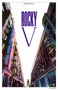 Rocky V 1990 movie poster Sylvester Stallone Talia Shire Burt Young John G Avildsen Boxing