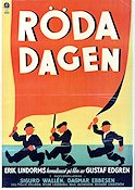 Röda dagen 1931 movie poster Erik Lindorm Sigurd Wallén Politics
