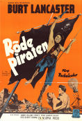 The Crimson Pirate 1952 movie poster Burt Lancaster Nick Cravat Eva Bartok Robert Siodmak Adventure and matine