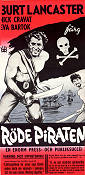 The Crimson Pirate 1952 poster Burt Lancaster Robert Siodmak