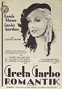 Romance 1930 movie poster Greta Garbo Lewis Stone