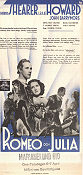 Romeo and Juliet 1936 poster Norma Shearer George Cukor