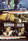 Romeo and Juliet 1996 movie poster Leonardo DiCaprio Claire Danes John Leguizamo Baz Luhrmann Writer: William Shakespeare Romance