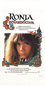 Ronja Robbersdaughter 1984 movie poster Hanna Zetterberg Börje Ahlstedt Lena Nyman Allan Edwall Tage Danielsson Writer: Astrid Lindgren