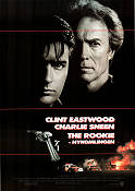 The Rookie 1990 poster Charlie Sheen Raul Julia Sonia Braga Clint Eastwood Poliser