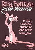 Rosa Panterns vilda äventyr 1970 movie poster Bob Camp Find more: Pink Panther Find more: Festival Animation From TV Smoking Cats