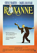 Roxanne 1987 movie poster Steve Martin Daryl Hannah Rick Rossovich Fred Schepisi