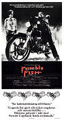 Rumble Fish 1983 movie poster Matt Dillon Mickey Rourke Nicolas Cage Francis Ford Coppola Motorcycles Cult movies Gangs