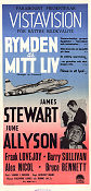 Rymden är mitt liv 1956 poster James Stewart June Allyson Anthony Mann Flyg