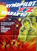 Rymdpilot XZ svarar ej 1960 movie poster Paul Hubschmid Spaceships