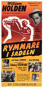 Rymmare i sadeln 1952 poster William Holden Stanley Clements William Dieterle