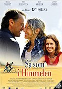 Så som i himmelen 2004 movie poster Michael Nyqvist Frida Hallgren Lennart Jähkel Helen Sjöholm Kay Pollak Bikes