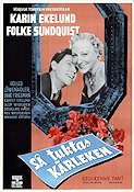 Så tuktas kärleken 1955 movie poster Karin Ekelund Folke Sundquist Kenne Fant