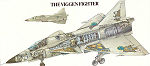 SAAB The Viggen Fighter 1980 affisch SAAB Flyg