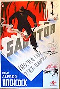 Saboteur 1942 movie poster Robert Cummings Alfred Hitchcock