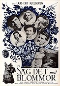 Säg det med blommor 1951 movie poster Stig Järrel Annalisa Ericson