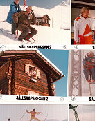 Sällskapsresan 2 Snowroller 1985 lobby card set Jon Skolmen Cecilia Walton Eva Millberg Lasse Åberg Travel