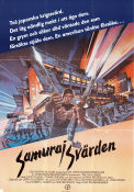 Samurajsvärden 1982 poster Scott Glenn Toshiro Mifune Donna Kei Benz John Frankenheimer Asien Kampsport