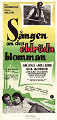 Sången om den eldröda blomman 1956 poster Jarl Kulle Gustaf Molander