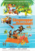 Bedknobs and Broomsticks 1971 movie poster Angela Lansbury David Tomlinson Roddy McDowall Ward Kimball Musicals Animation