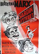 Love Happy 1949 movie poster The Marx Brothers Bröderna Marx Groucho Marx Vera-Ellen Marilyn Monroe David Miller
