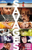 Savages 2012 movie poster Blake Lively Taylor Kitsch Aaron Taylor-Johnson Oliver Stone