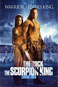 The Scorpion King 2001 movie poster Dwayne Johnson Steven Brand Michael Clarke Duncan Chuck Russell