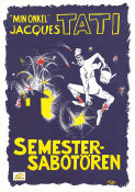 Semestersabotören 1953 poster Nathalie Pascaud Micheline Rolla Jacques Tati Resor