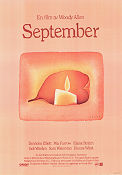 September 1987 movie poster Elaine Stritch Denholm Elliott Mia Farrow Woody Allen Artistic posters