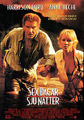 Six Days Seven Nights 1997 movie poster Harrison Ford Anne Heche Ivan Reitman Romance