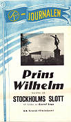 SF-journalen Stockholms Slott 1944 movie poster Prins Wilhelm Documentaries