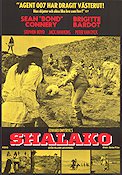 Shalako 1968 movie poster Sean Connery Brigitte Bardot Stephen Boyd Edward Dmytryk Mountains