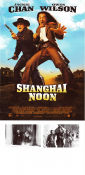 Shanghai Noon 2000 movie poster Jackie Chan Owen Wilson Lucy Liu Tom Dey Asia