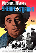 Sheriff utan stjärna 1969 poster Robert Mitchum David Carradine Martin Balsam Burt Kennedy